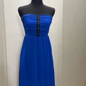 Charlotte Russe Blue Strapless Sundress Casual